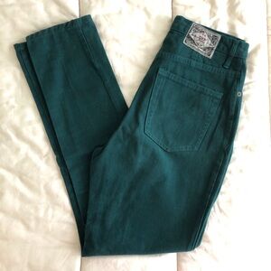 Vintage Express Jeans Dark Green Size 7/8 (see Description re: Size)
